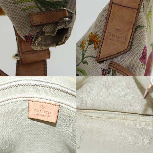 GUCCI Shoulder Bag Canvas Multicolor Gold - Picture 11 of 13